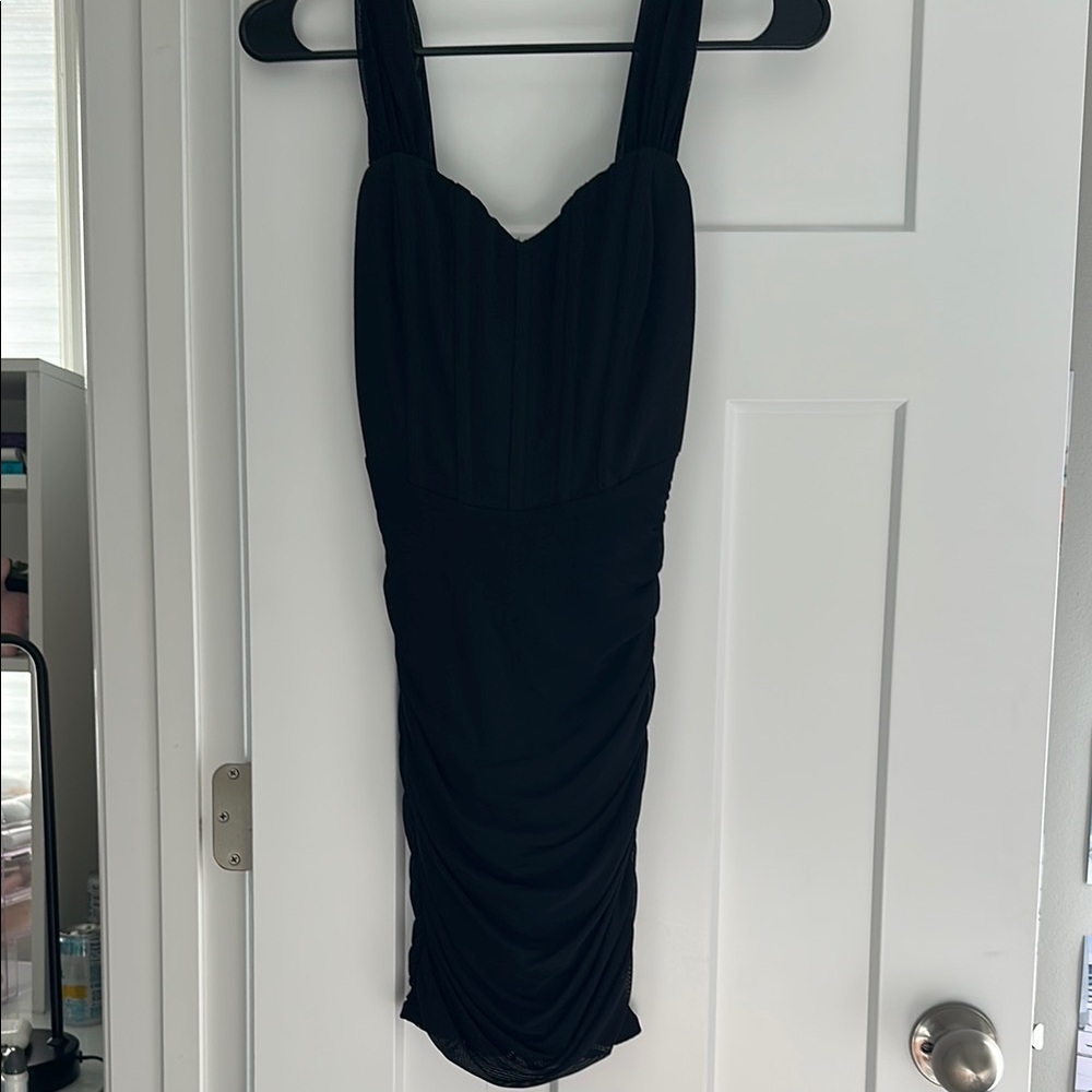 Windsor Mini Off the Shoulder Black Dress